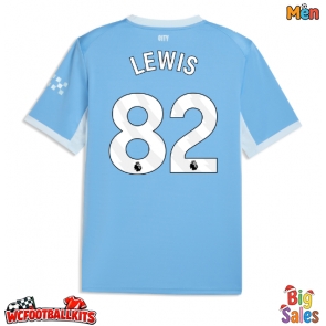 Manchester City Rico Lewis #82 Replica Home Stadium Shirt 2026-27 Short Sleeve